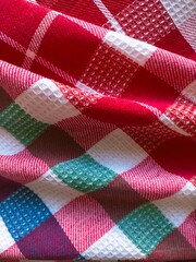 Rough fabric is good for the background