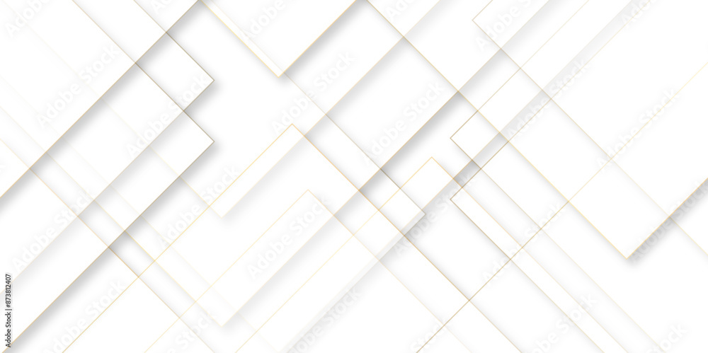 Aufkleber Abstract geometric technological background. vector creative design,Modern simple line abstract light silver background vector. Elegant concept design with golden line. Vector illustration.