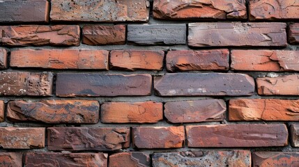 Obraz premium Detailed close-up of a wall's surface, showcasing intricate textures and construction techniques, emphasizing the strength and form of the edifice