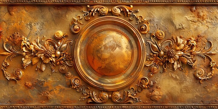 Baroque, Barocco Ornate Marble Ceiling Non-Linear Reformation Design with Intricate Accents Depicting Classic Elegance and Architectural Beauty