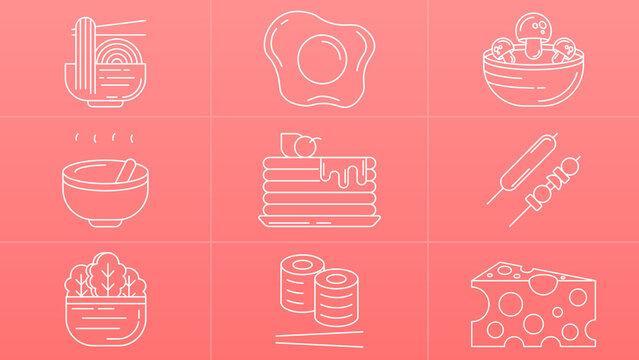 Delicious Dishes Line Icon
