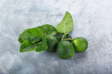 Fresh juicy ripe green lime