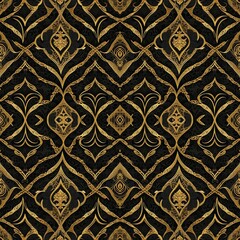 Seamless pattern background gold and black
