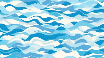 Fototapeta premium Abstract Blue Wave Pattern