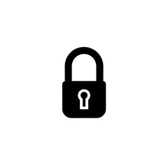 Naklejka premium Lock Icon Minimal, Simple Logo Lock