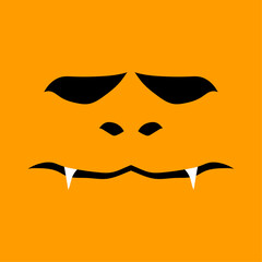Halloween scary face.