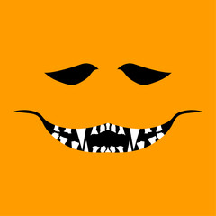 Halloween scary face.
