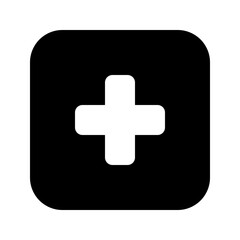 Obraz premium Pharmacy icon. pharmacy, hospital, medical, medicine, cross, first aid. Vector icon illustration