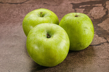 Sweet and juicy green apple
