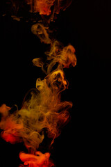 a fiery smoke