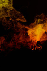 a fiery smoke