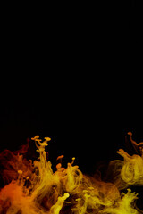 a fiery smoke