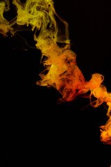 a fiery smoke