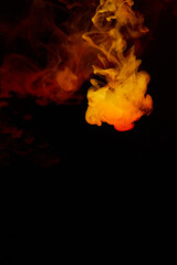 a fiery smoke