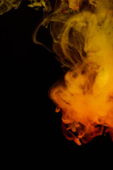 a fiery smoke
