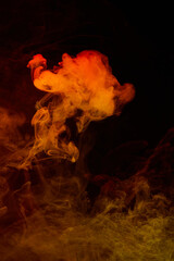 a fiery smoke
