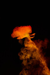 a fiery smoke