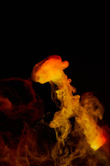 a fiery smoke