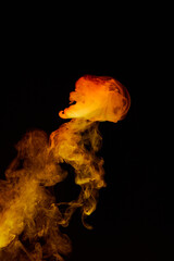 a fiery smoke