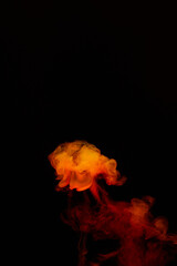 a fiery smoke