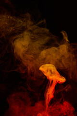 a fiery smoke