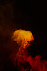 a fiery smoke