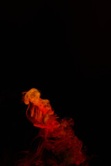 a fiery smoke
