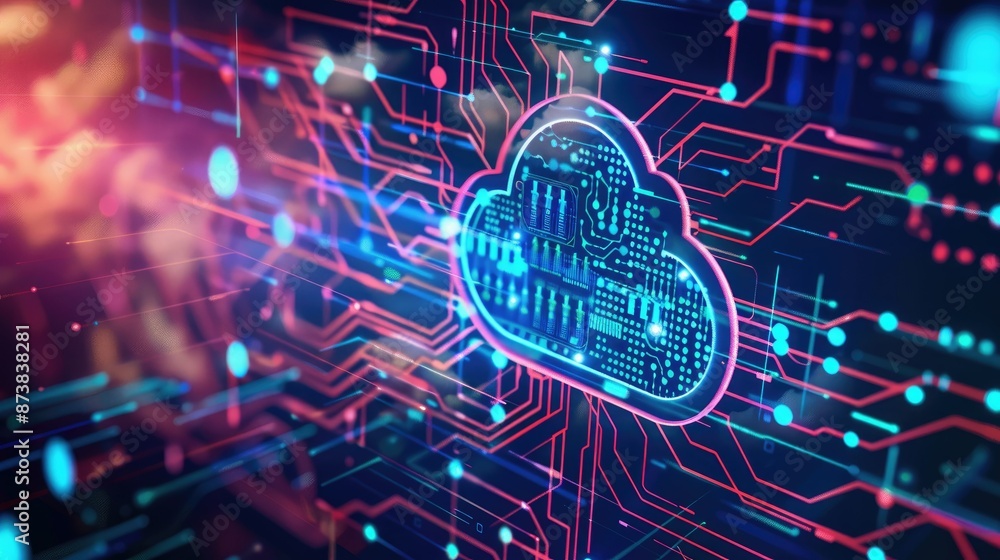 Poster circuit background data processing technology and cloud computing,