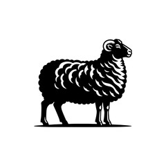 Ewe Vector Design - Ewe Silhouette - Ewe Illustration.