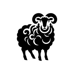 Ewe Vector Design - Ewe Silhouette - Ewe Illustration.