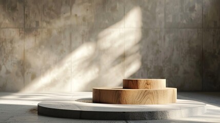 cylinder podium with aestetic background