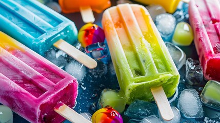 Colorful popsicles bring the joy of summer with every bite!