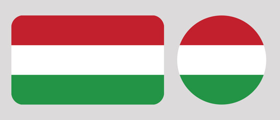 Amazing flag of Hungary. National Flag of Hungary.