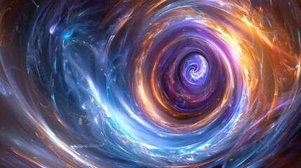 Obraz premium colorful swirling spinning speed of light trails abstract for background, future of colors moving extreme visual effect colorful vibrant.