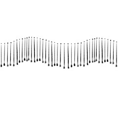 Outline Decoration of hanging wall cartoon or illustration