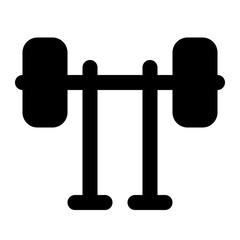 dumbbell icon for illustration