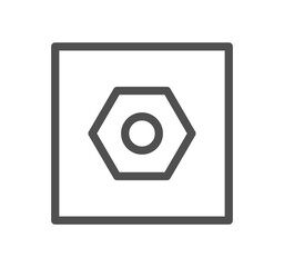 Construction and repair icon outline and linear vector.	
