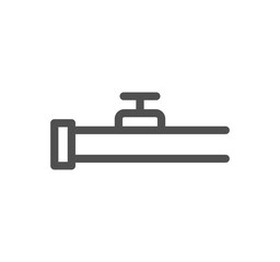 Construction and repair icon outline and linear vector.	
