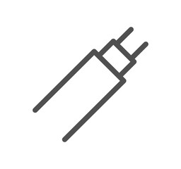 Construction and repair icon outline and linear vector.	
