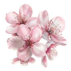 Naklejka premium beautiful sakura flowers isolated on white