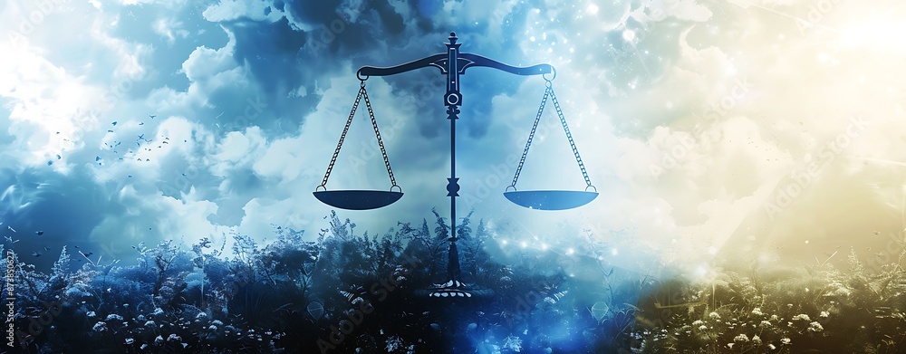 Poster create an image for international human rights day, using symbols of justice and equality with a bal