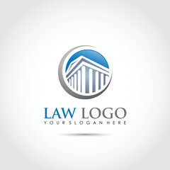 Law Logo Template. Vector Illustrator