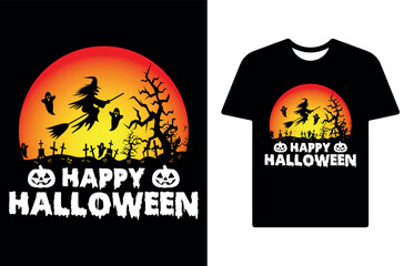 Halloween t shirt design, Halloween vector graphic, happy Halloween t shirt.