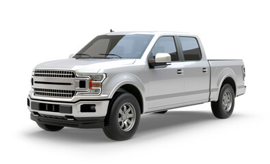 A white pick up isolated from the white or transparent background