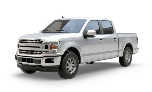 A white pick up isolated from the white or transparent background