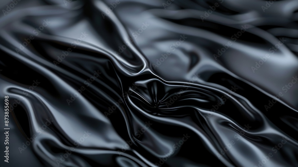Aufkleber blurred glossy black surface for text with abstract shape
