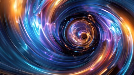 Obraz premium colorful swirling spinning speed of light trails abstract for background, future of colors moving extreme visual effect colorful vibrant.