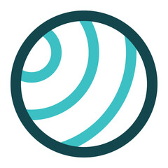 fitness ball icon for illustration