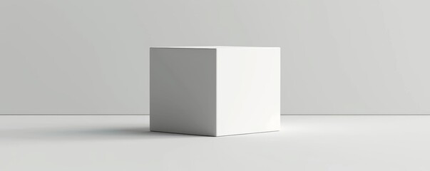 Design a product image for an e-commerce site, featuring three plain white boxes ready for customization