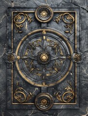 Obraz premium Baroque, barocco ornate marble ceiling non linear reformation design. elaborate ceiling with intricate accents depicting classic elegance and architectural beauty